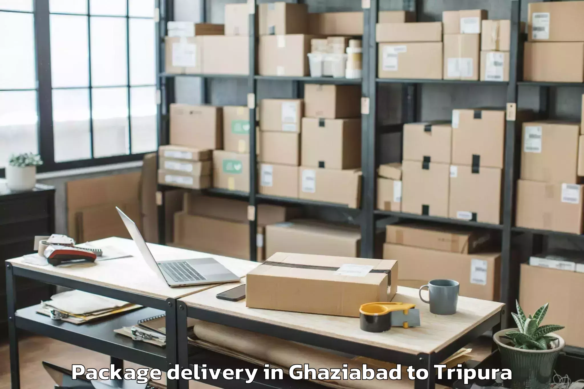 Top Ghaziabad to Belonia Package Delivery Available